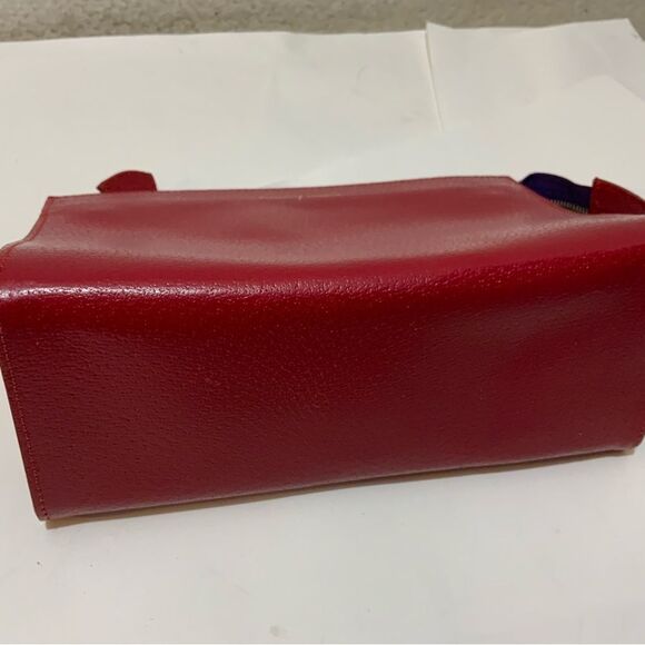 NWOT Aspinal of London red reptile cosmetic case. - Picture 5 of 13